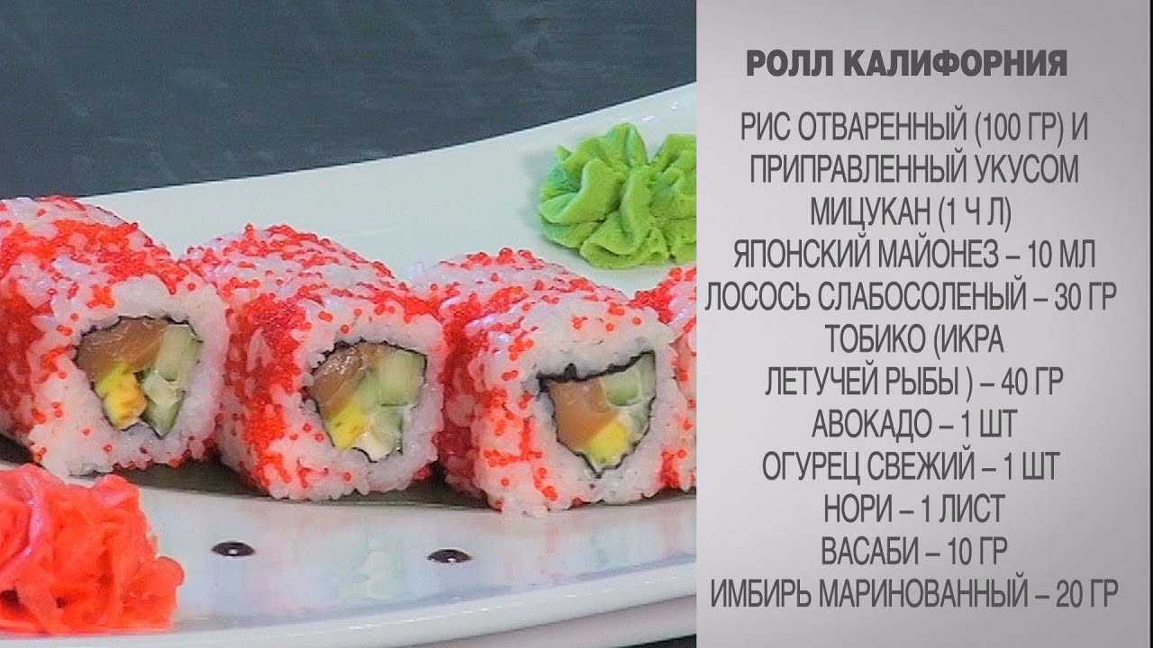 Рецепт, роллы Калифорния по которому получатся как в лучших суши-барах Японии Очень вкусные и эффектные роллы с мясом краба и икрой летучей рыбы
