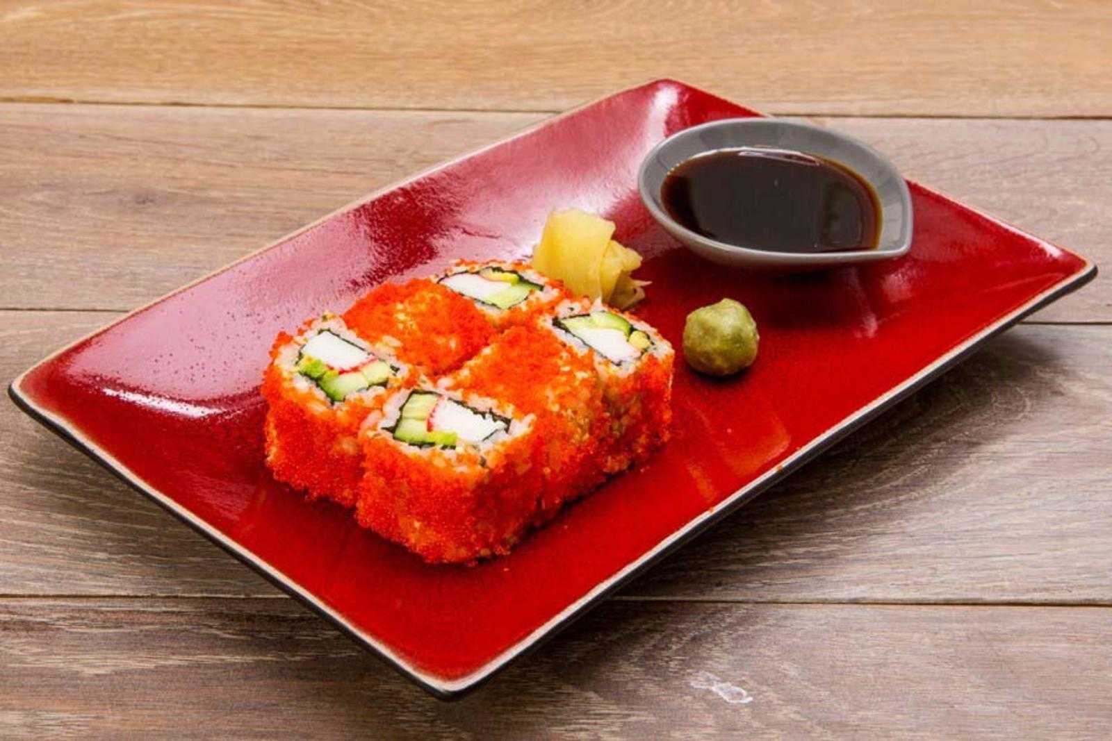 Роллы калифорния- рецепт начинкой из мяса краба