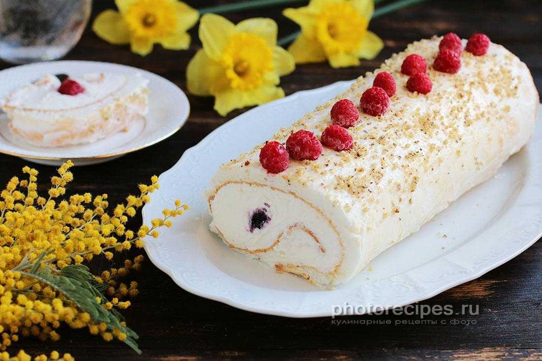 Меренговый рулет в домашних условиях — 7 рецептов