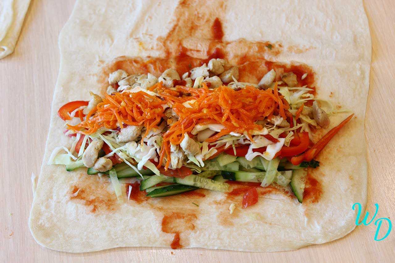 Шаурма с курицей в домашних условиях - простые рецепты