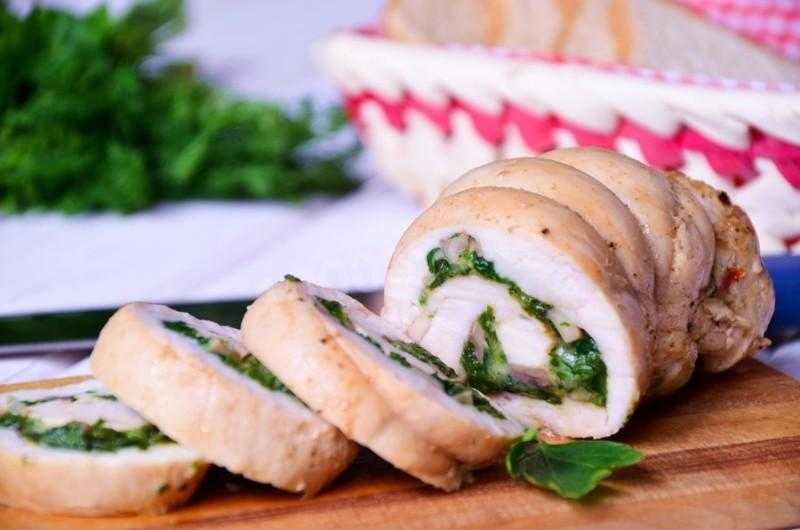 Куриные рулетики с начинкой на сковороде — 8 пошаговых фото-рецептов