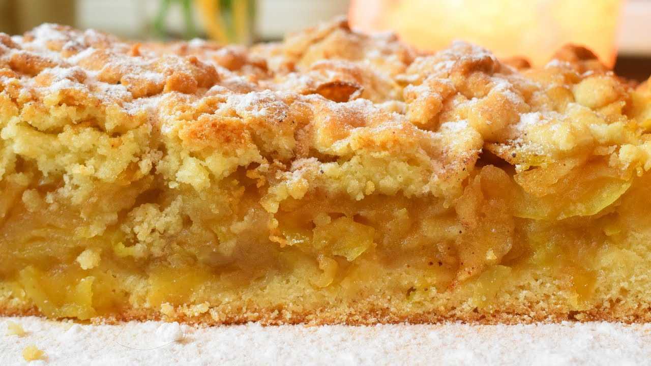 Постный пирог с яблоками