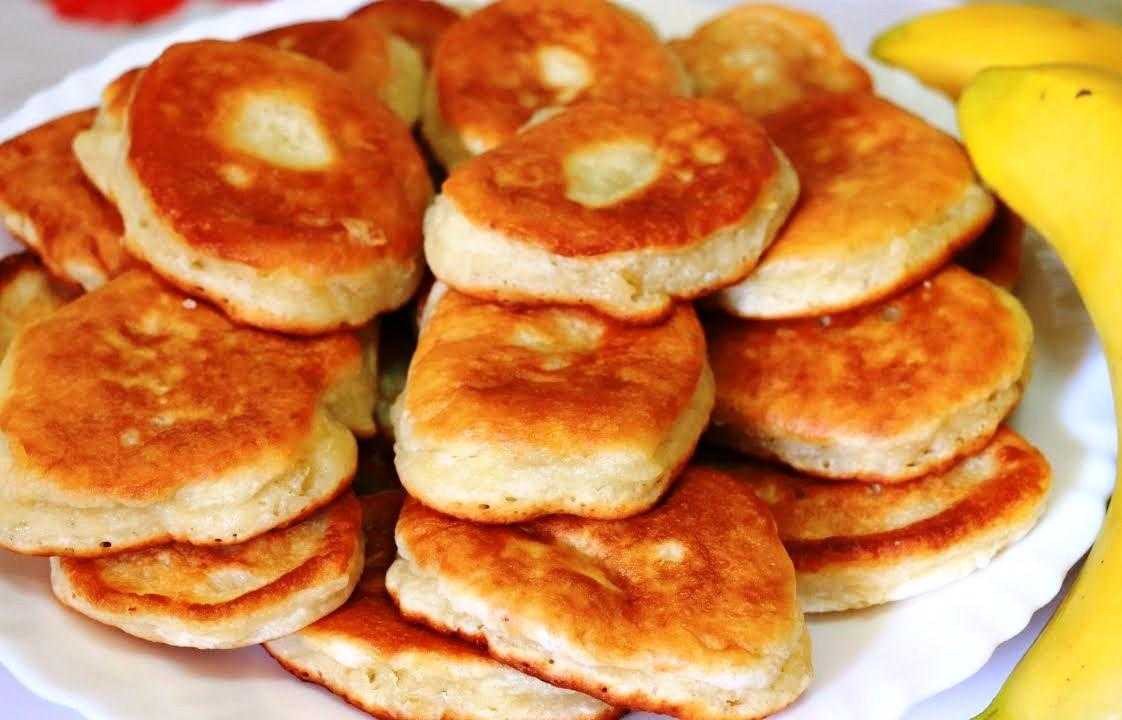 Банановые оладьи пп с рисовой мукой без глютена