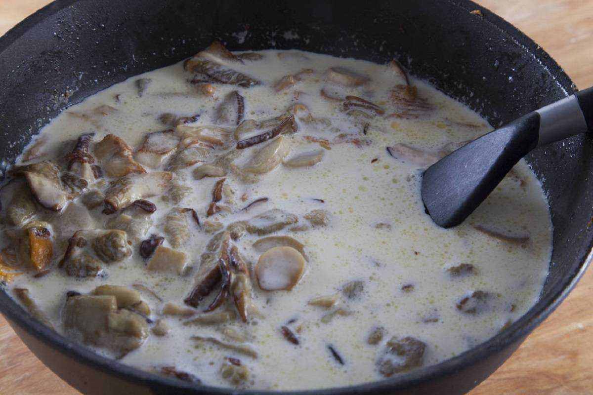 Грибы в сметане - 10 безумно вкусных рецептов с фото и советы по приготовлению