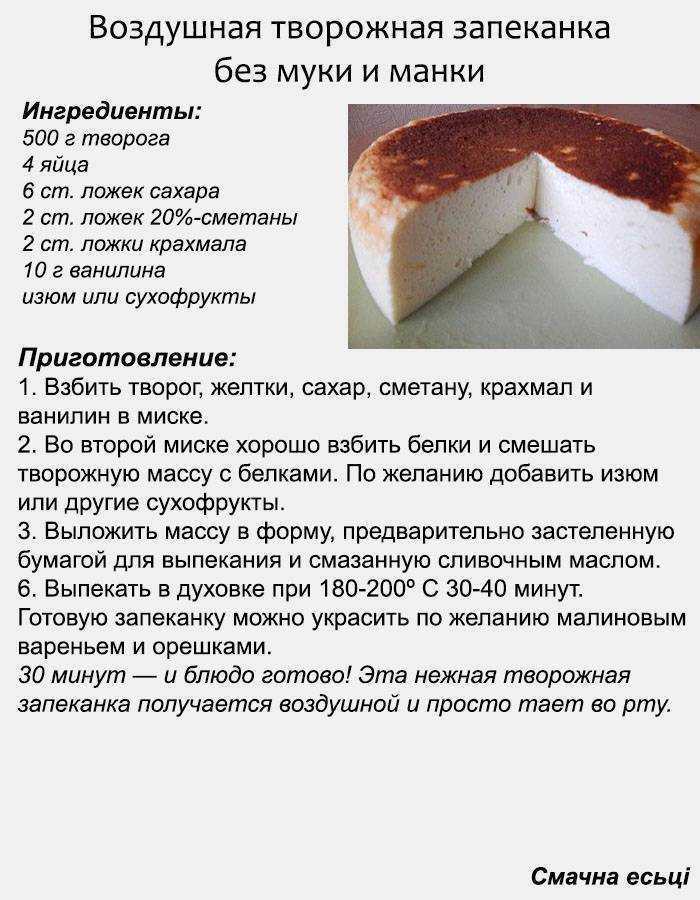 20 творожных запеканок с манкой, которые сможет приготовить каждый