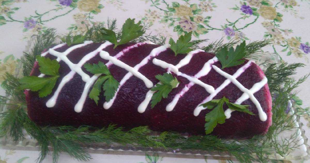 Селедка под шубой рулетом 8 рецептов - 1000.menu