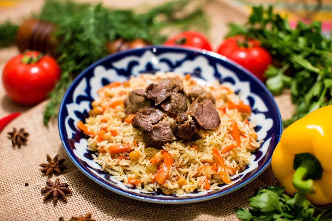 Плов из свинины в казане на костре — пошаговый рецепт приготовления