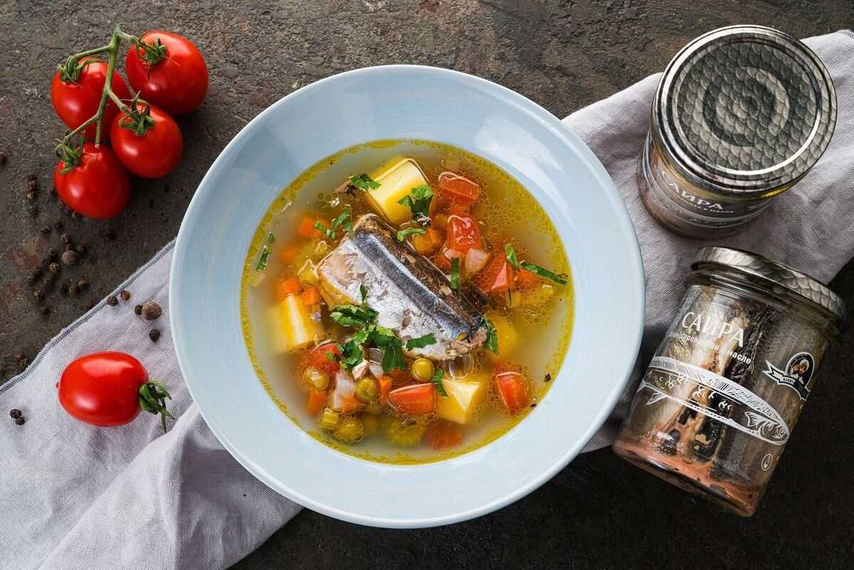 Рыбный суп из консервированной сайры - 10 простых и вкусных рецептов