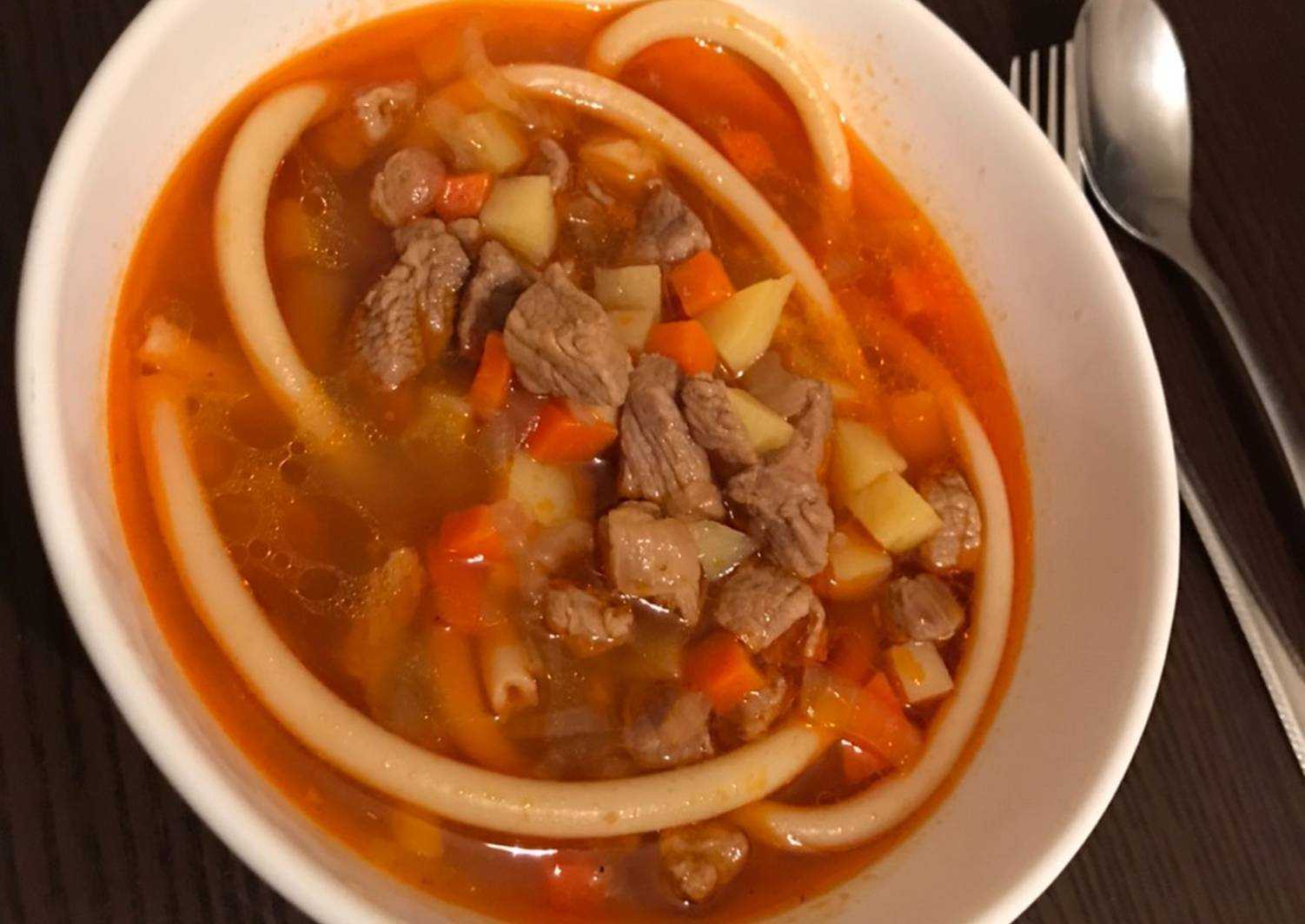 Лагман по-узбекски из говядины рецепт с фото пошагово и видео - 1000.menu