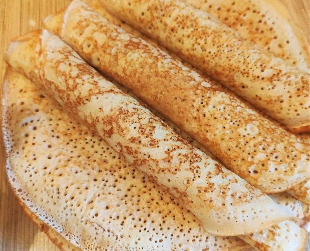 Вкусные блины на кефире