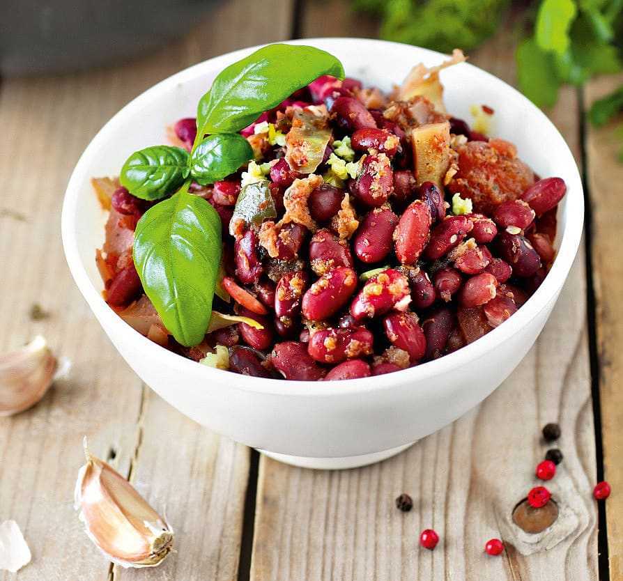 Лобио из консервированной красной фасоли классический рецепт 🍎