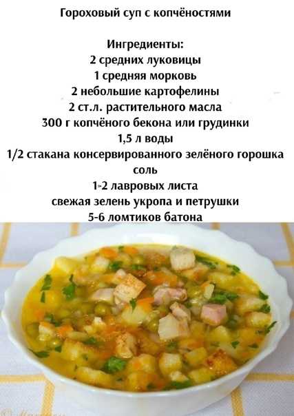 Гороховый суп рецепт классический с мясом свинины