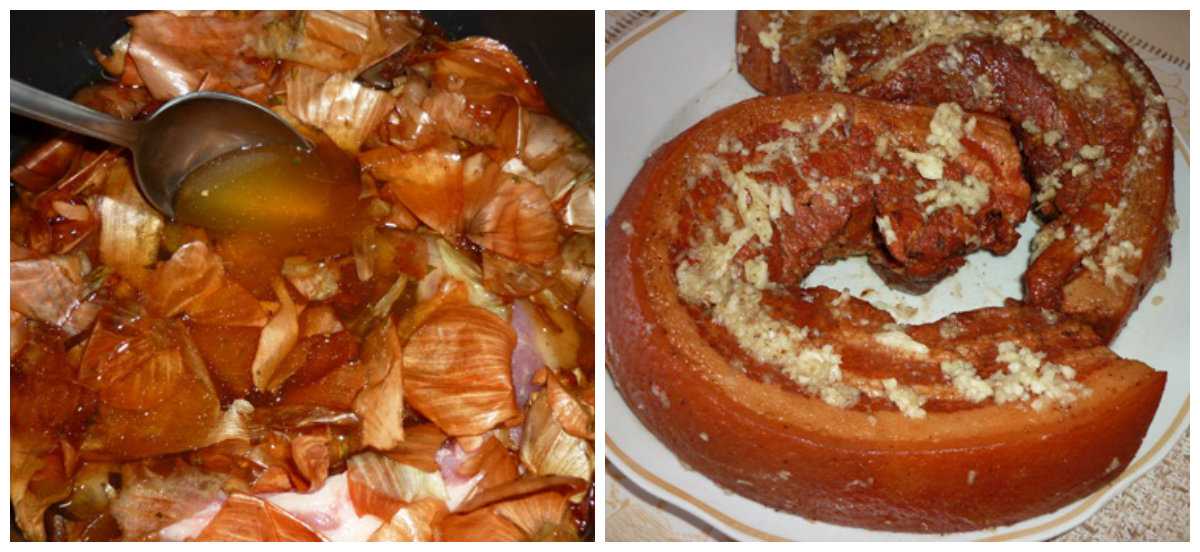 Сало соленое в рассоле в луковой шелухе - 8 самых вкусных рецептов с чесноком