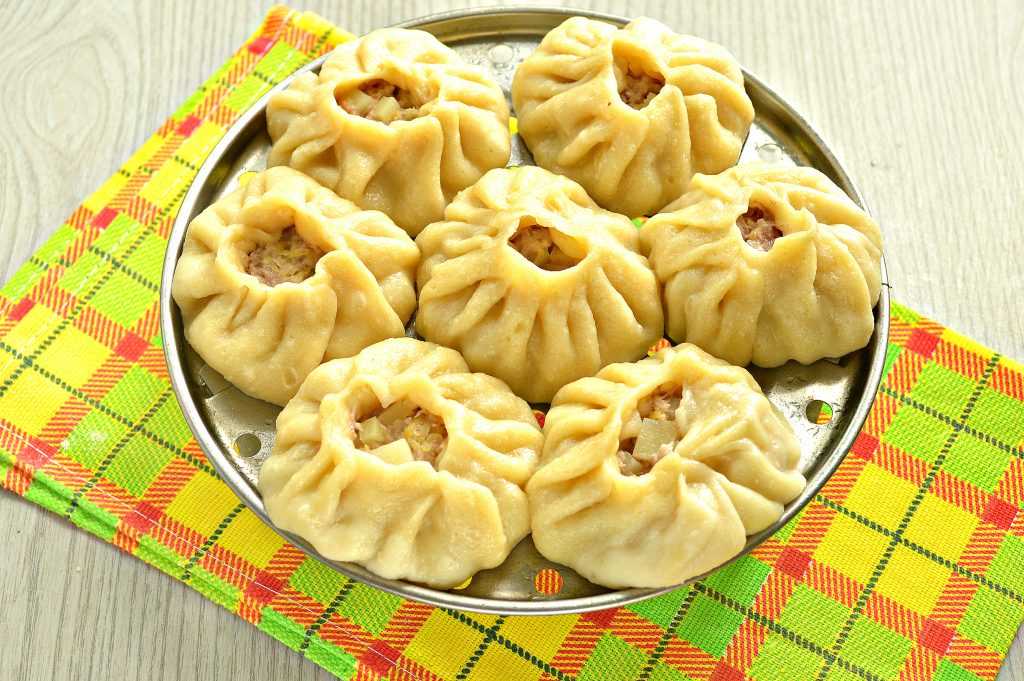 Рецепт мант с овощами