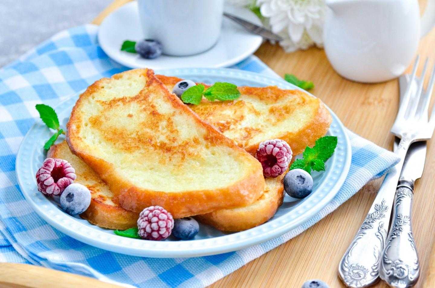 Гренки с яйцом на сковороде  - 9 пошаговых фото в рецепте