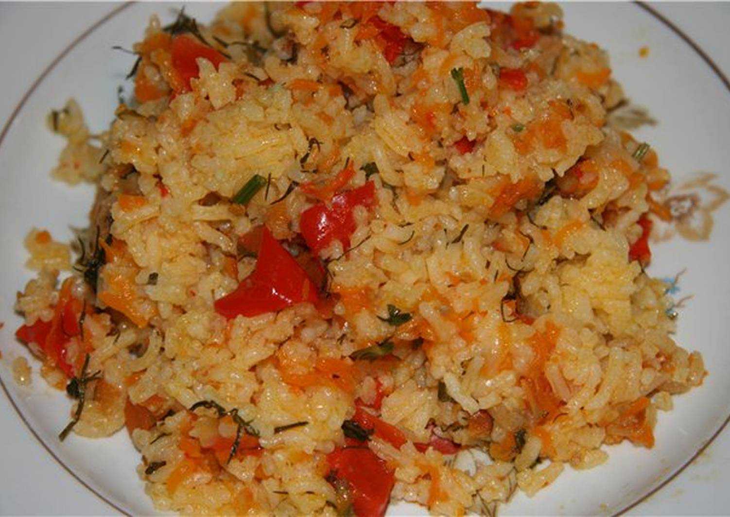 20 отличных рецептов риса с овощами на сковороде