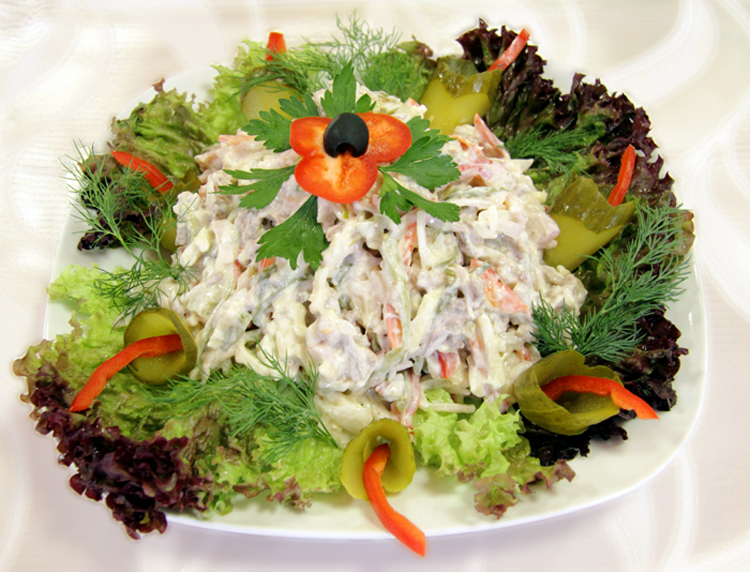 Салаты прага и салат пражский - 8 рецептов приготовления пошагово - 1000.menu