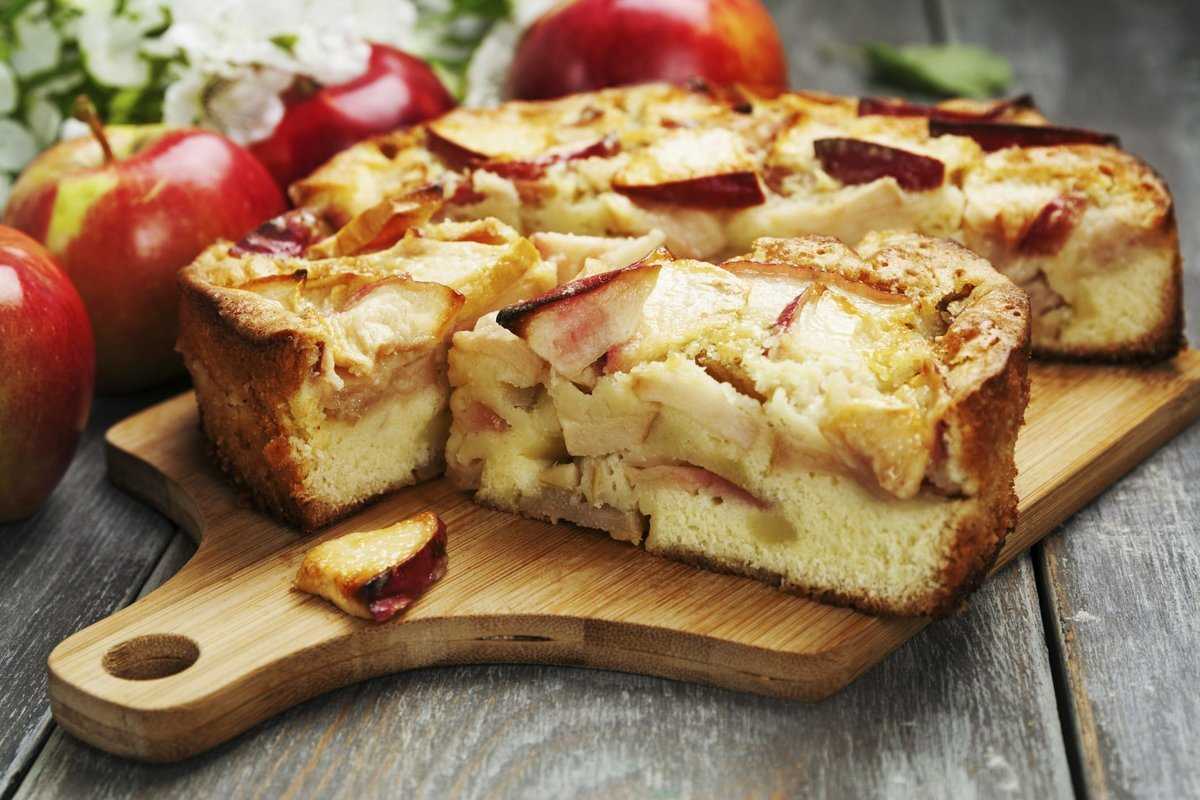 Шарлотка с яблоками в духовке, 5 простых рецептов с фото пошагово