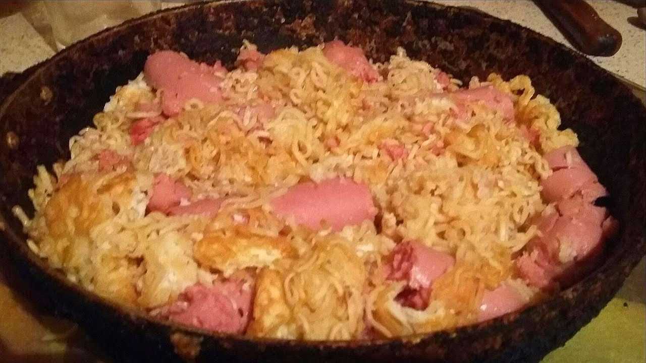 Ролтон с яйцом на сковороде »