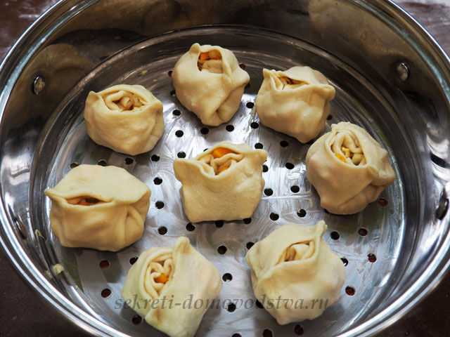 Манты с тыквой и мясом – 5 вкусных пошаговых рецептов приготовления