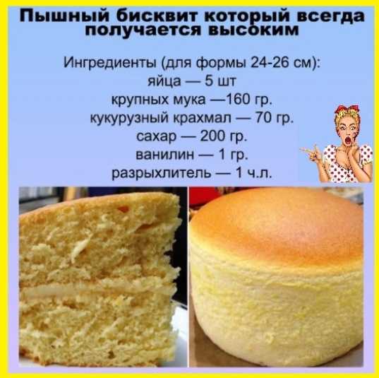 Бисквит для торта