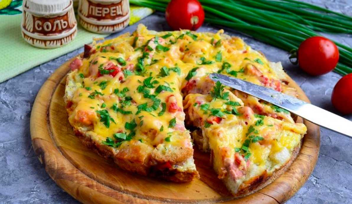 Пицца на батоне ленивая - 1000.menu