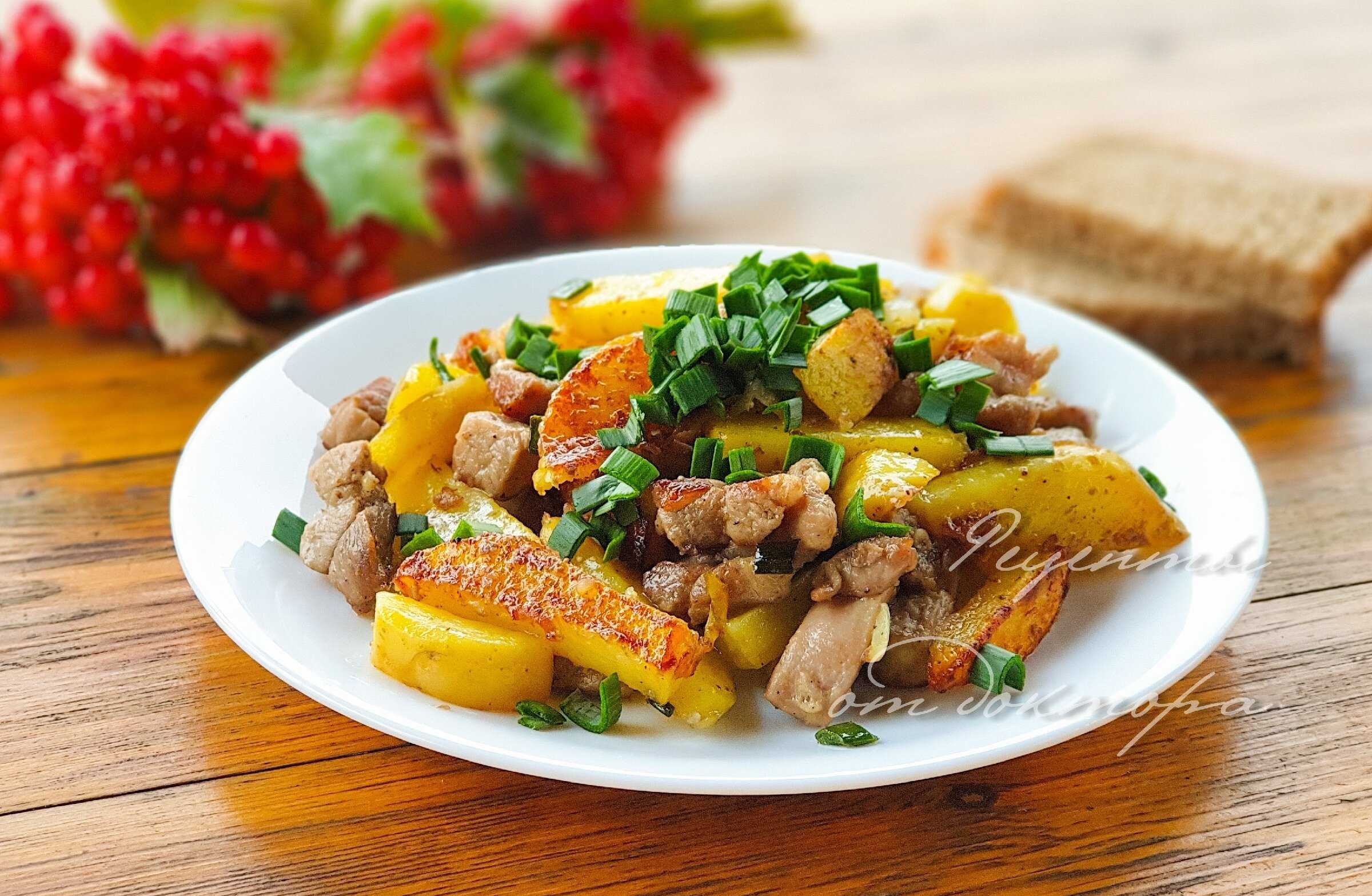 Тушеная картошка с курицей – пошаговый рецепт