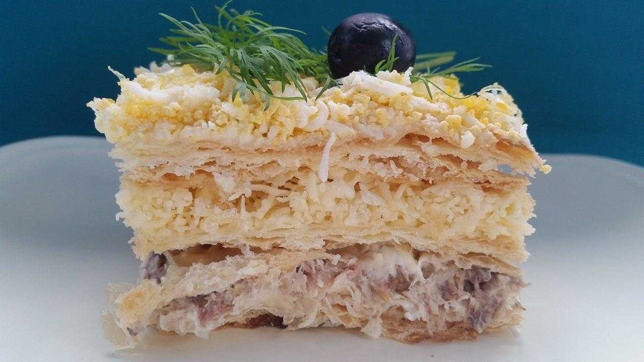 Топ-7 закусочный торт наполеон из готовых коржей — рецепты с фото