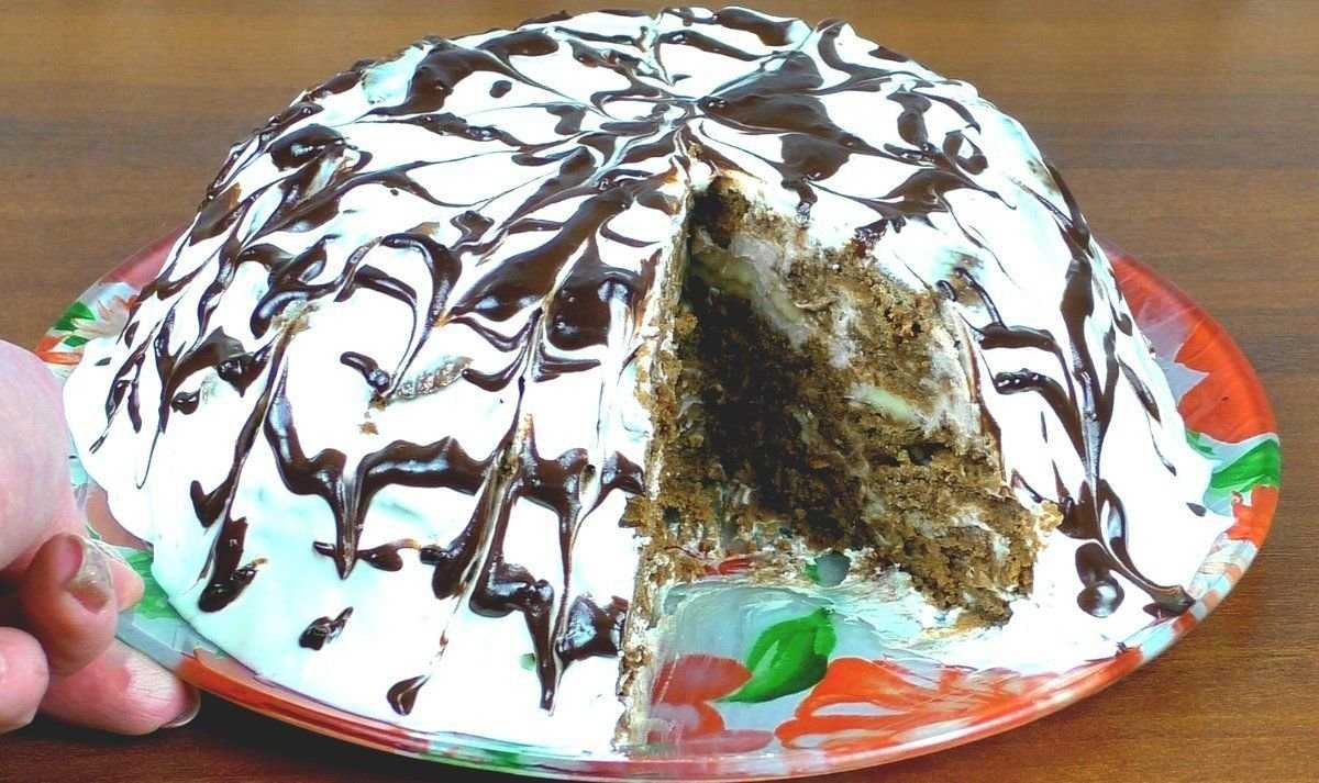 Торт панчо с ананасом и сметанным кремом