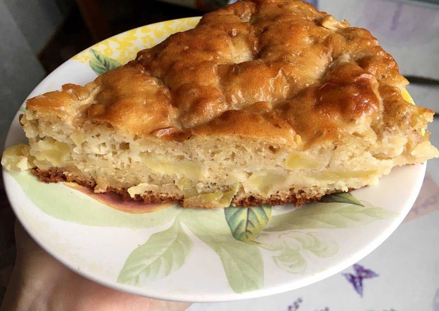 Насыпной пирог «3 стакана» с яблоками – очень вкусные и простые рецепты