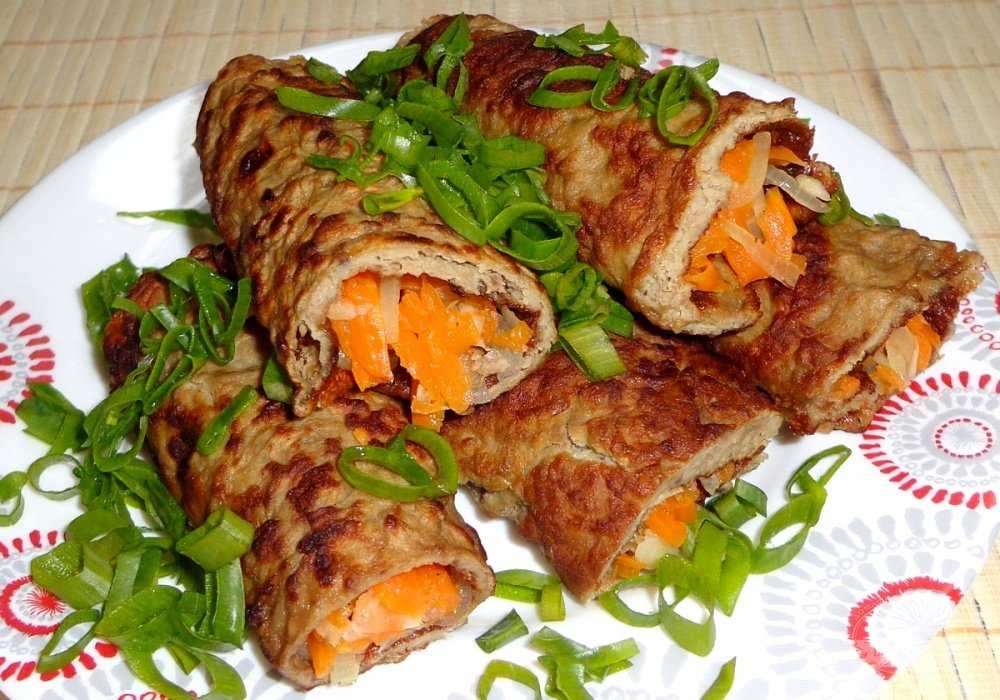 Блинчики фаршированные печенью – самые вкусные начинки из печени