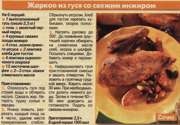 Как едят вяленого гуся