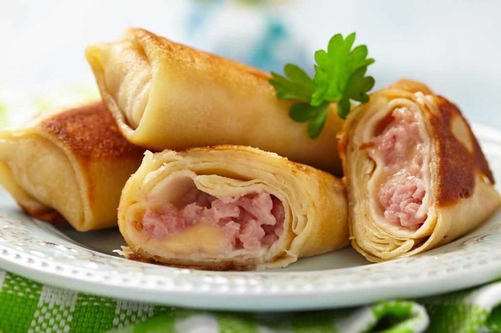 Блинчики с ветчиной и сыром - оригинальные рецепты приготовления