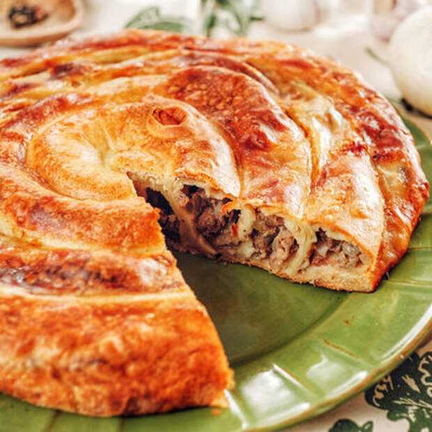 Турецкий пирог бурек с мясом лучший рецепт. пироги с мясом - лучшие рецепты.