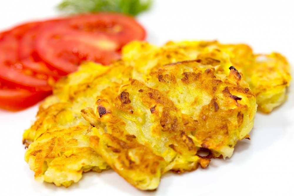 Картофельные драники с кабачками