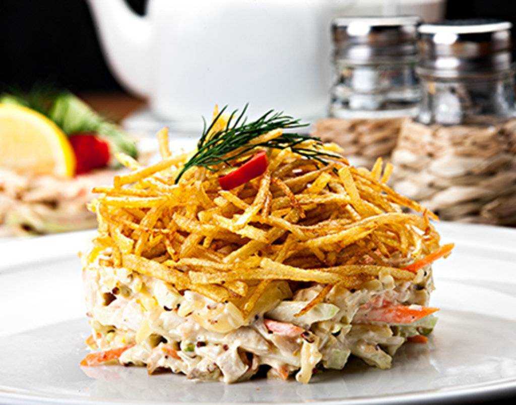 Самый вкусный салат с картофелем пай. рецепты салатов с картофелем «пай» – волшебство на кухне