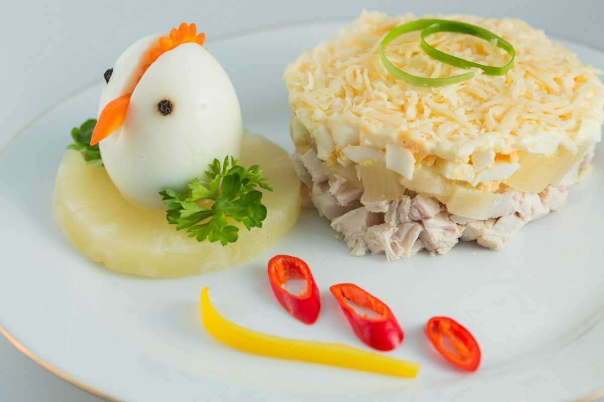 Салат с ананасами - 88 домашних вкусных рецептов