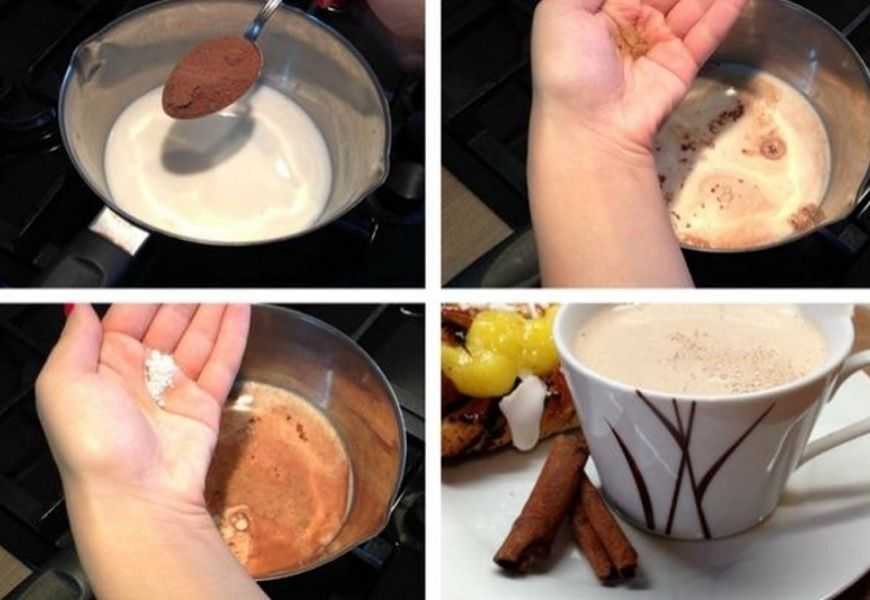 Как сварить какао из какао порошка — 7 рецептов (на молоке и воде)