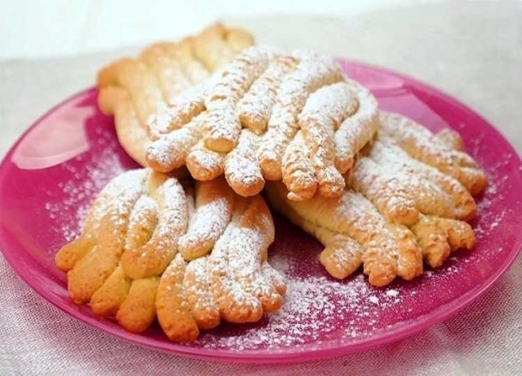 Печенье «хризантема» через мясорубку