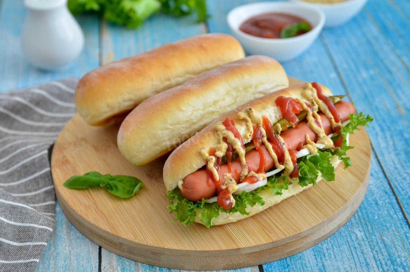 Рецепт приготовления вкусный булочек для хот-догов