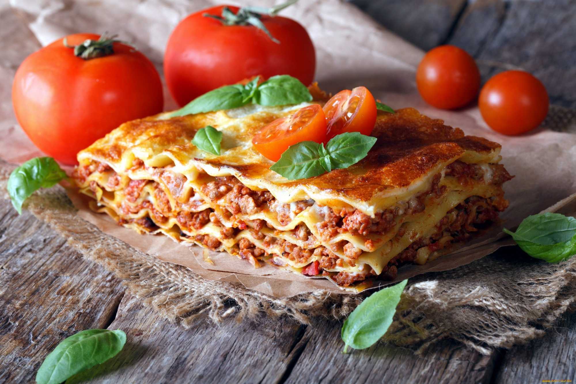 Классическая лазанья с мясным фаршем | меню недели