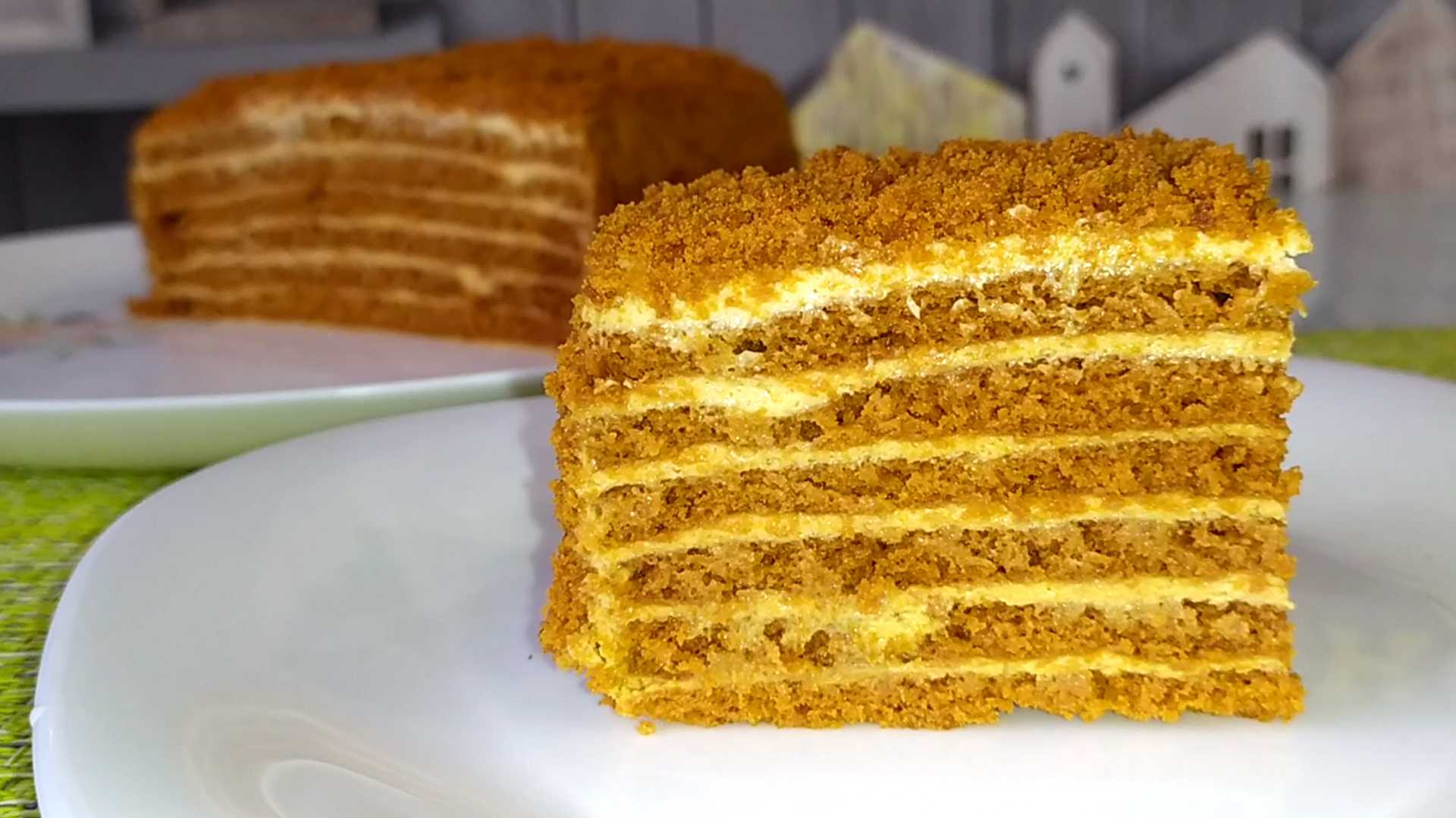 Медовый торт со сгущенкой - 14 пошаговых фото в рецепте