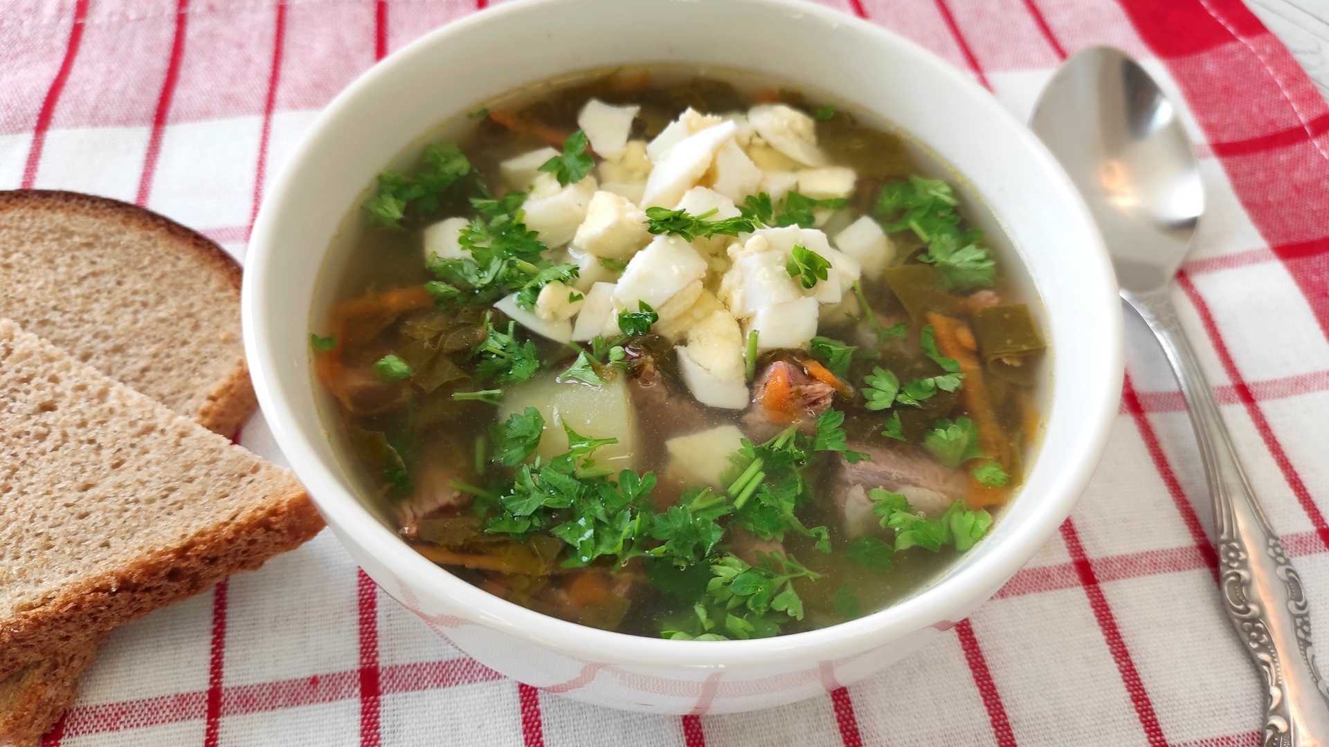 Зеленый борщ с щавелем и яйцом: 8 вкусных классических рецептов