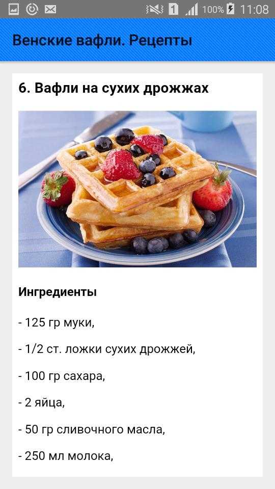 Бельгийские вафли — 4 рецепта для электровафельницы