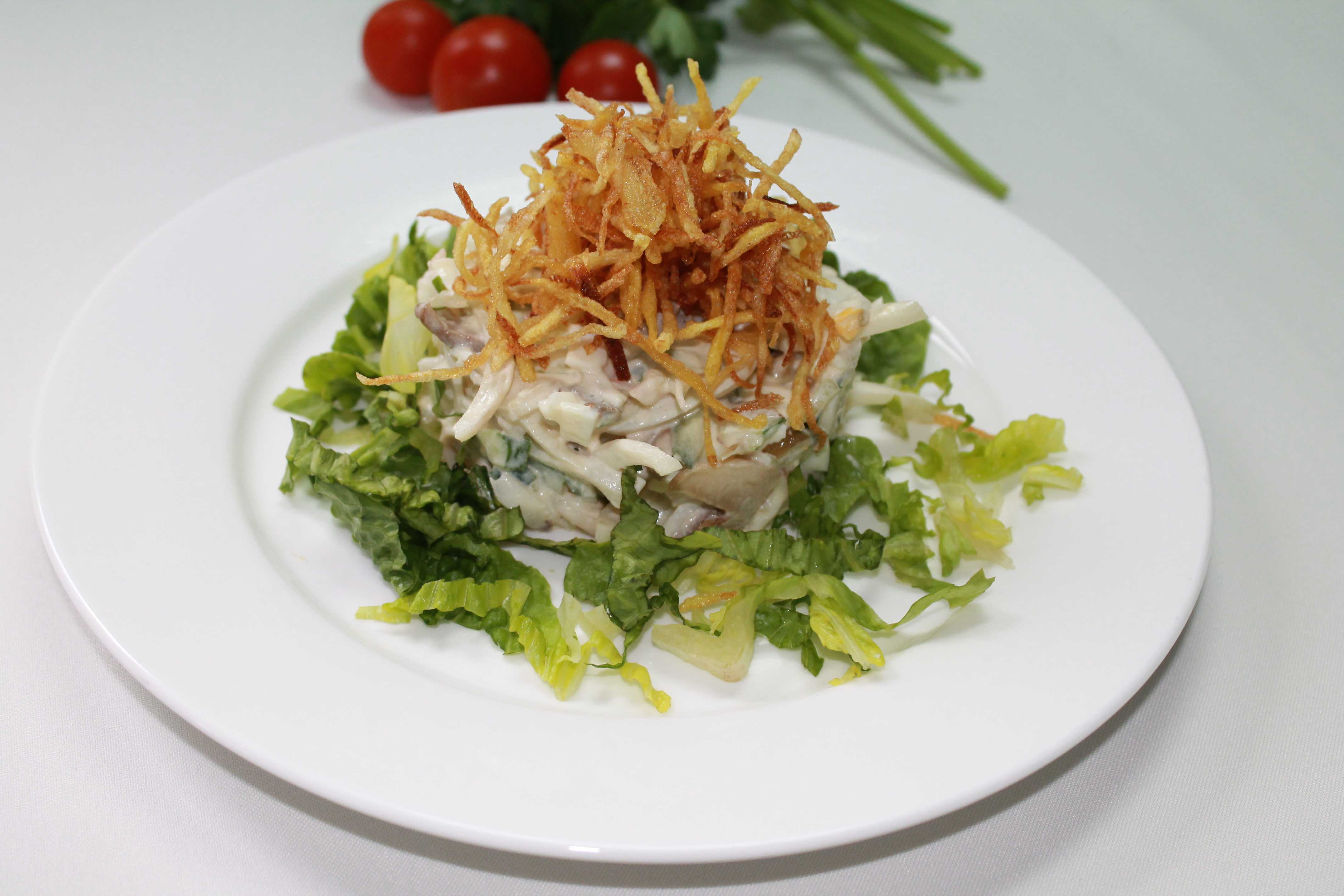 Салат с картошкой фри – 12 рецептов быстро и вкусно