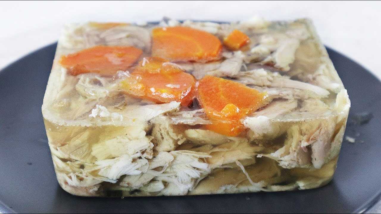 Холодец (студень) из курицы с желатином в домашних условиях