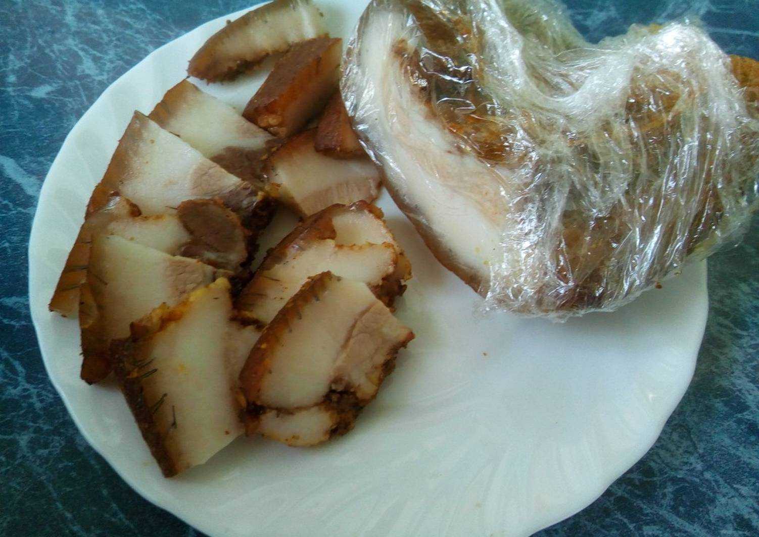 Пошаговый рецепт сала в луковой шелухе в домашних условиях