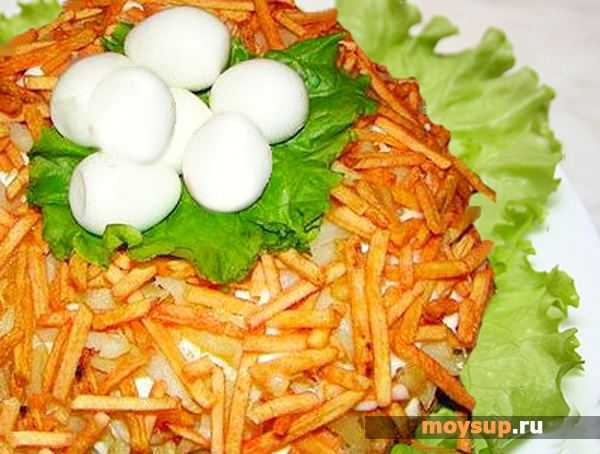Салат "гнездо кукушки"