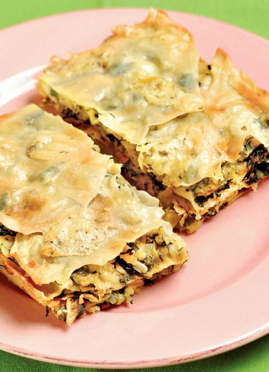 Итальянская лазанья из готовых листов с говяжьим фаршем и соусом бешамель