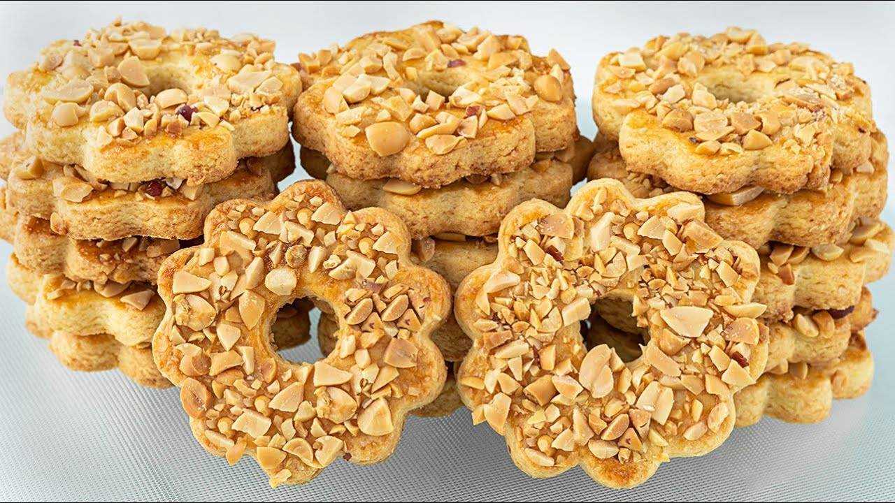 Песочные колечки с арахисом: пошаговый рецепт с фото